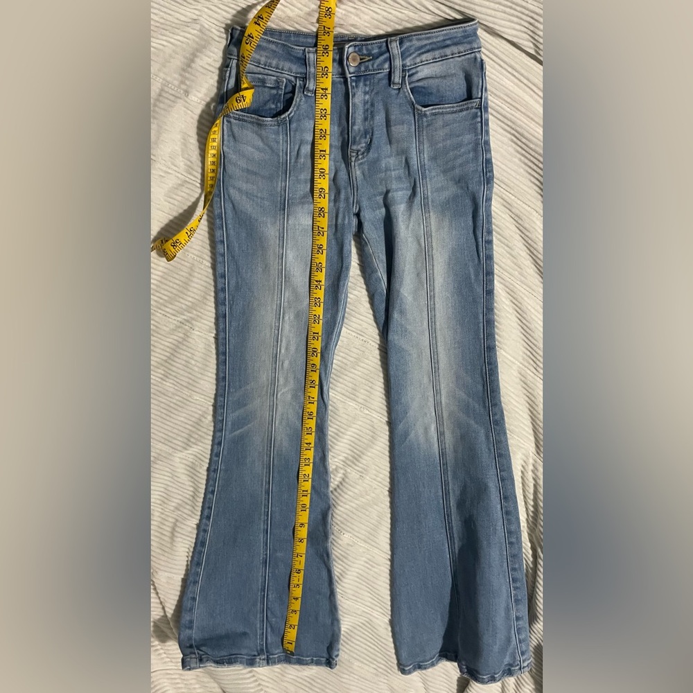 KanCan Light Blue Wide Leg Jeans - Picture 12 of 13